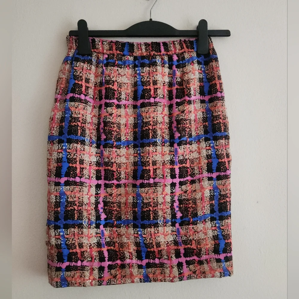 Jcrew Silk Pencil Skirt Multicolor Sz 4 Nwt Retail $240